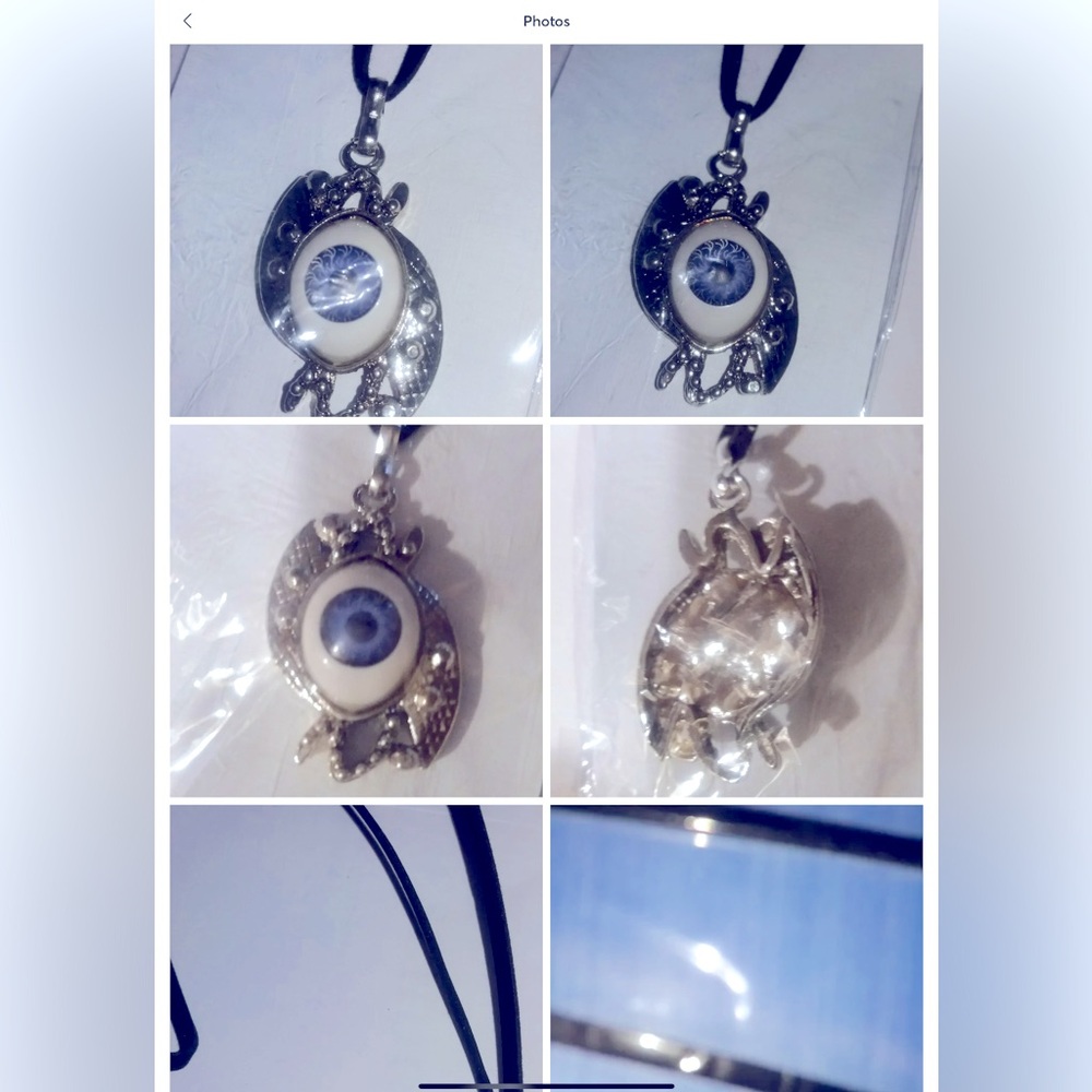 Greek Evil Eye Suede Necklace lt501-4blu
 Evil Eye new vintage from Greece 🇬🇷